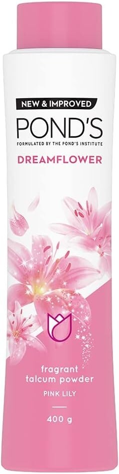 POND'S Dreamflower Fragrant Talc Pink Lilly, 400 g Free Shipping